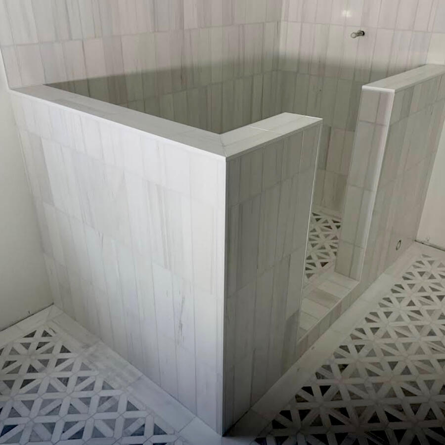 Marble Shower &amp; Bathroom Floor