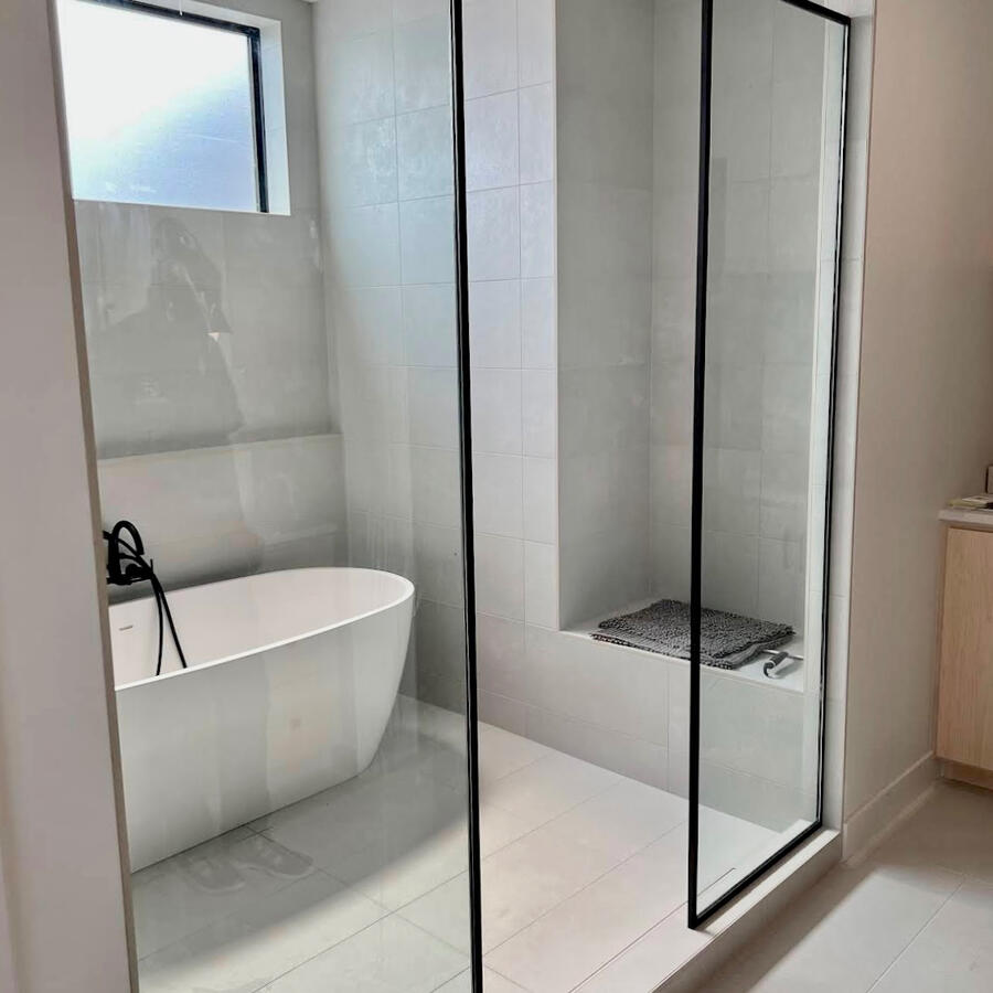 Porcelain Tile Walk-In Shower