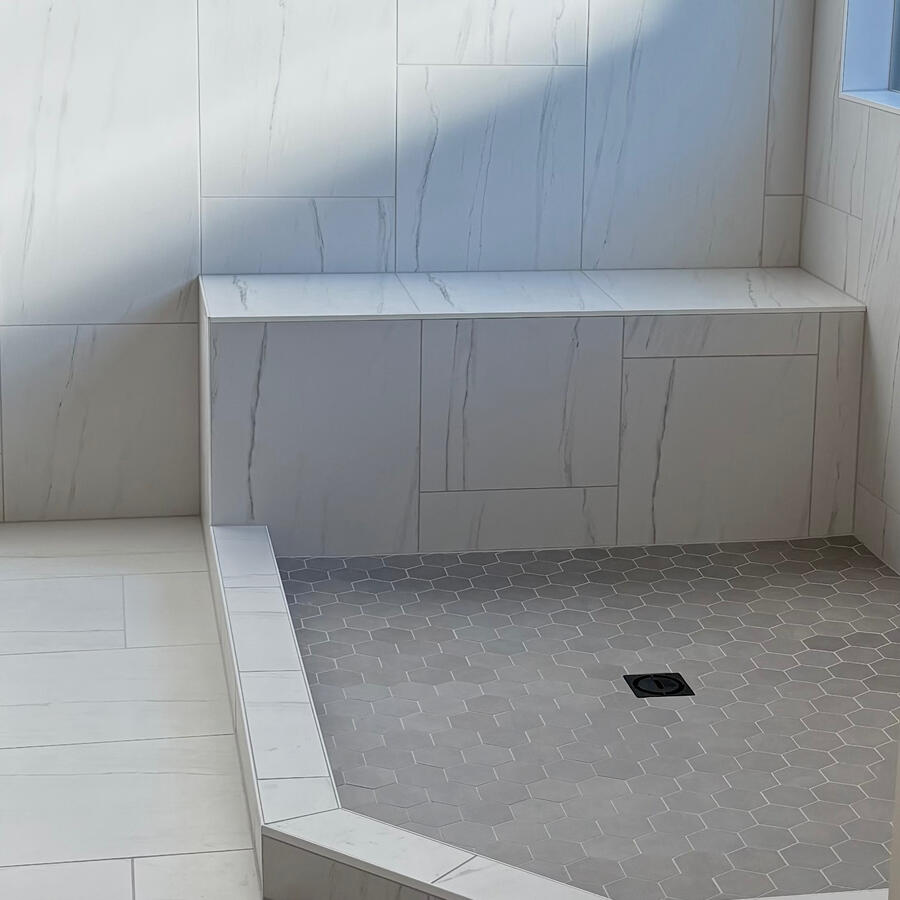 Porcelain Walk-In Shower